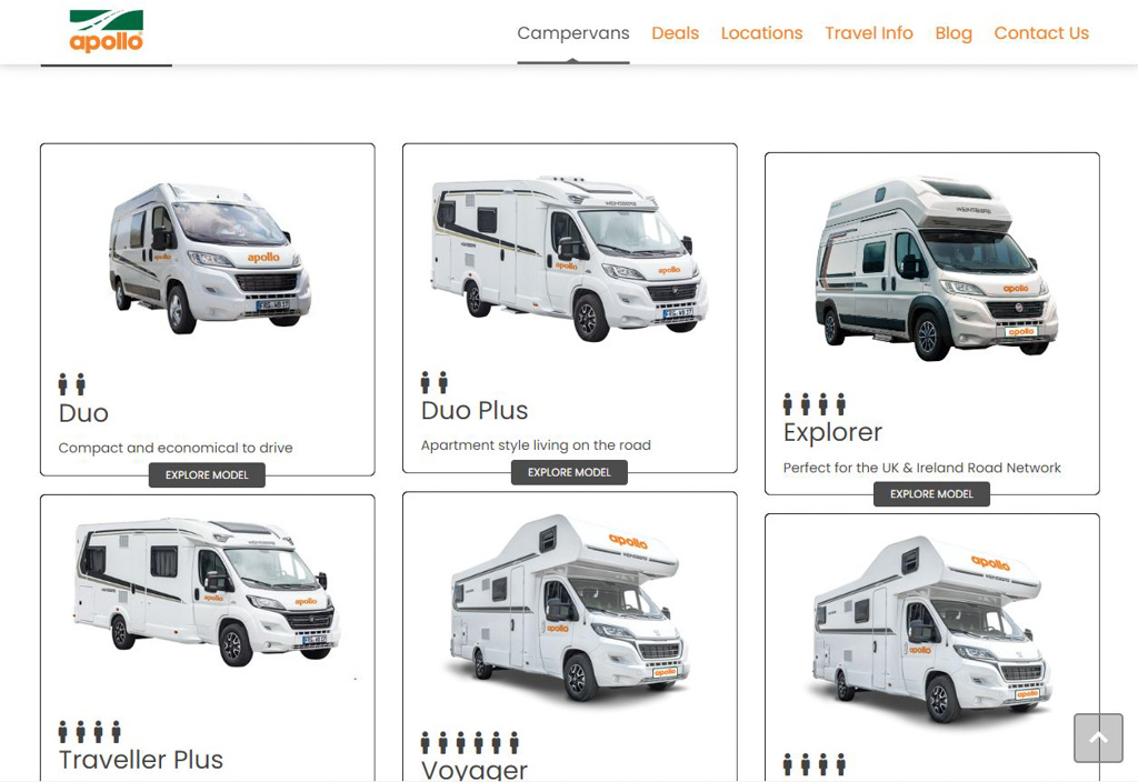 rv vans for rent near me